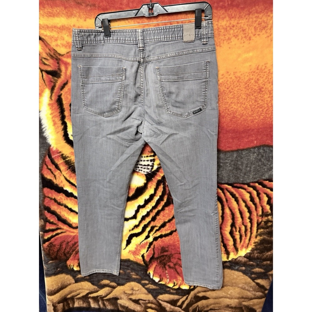 PrAna Bridger Jeans Mens 34x32 Black Slim Fit Straight Organic Stretch Denim - Picture 2 of 7